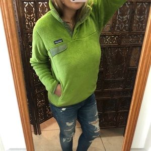 Patagonia Green Synchilla Snap-T Fleece Pullover M